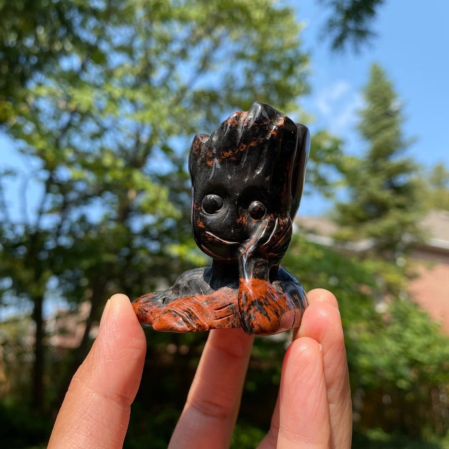 Mahogany Obsidian Groot