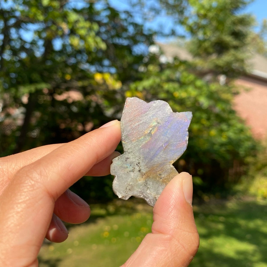 Purple Labradorite Hello Kitty