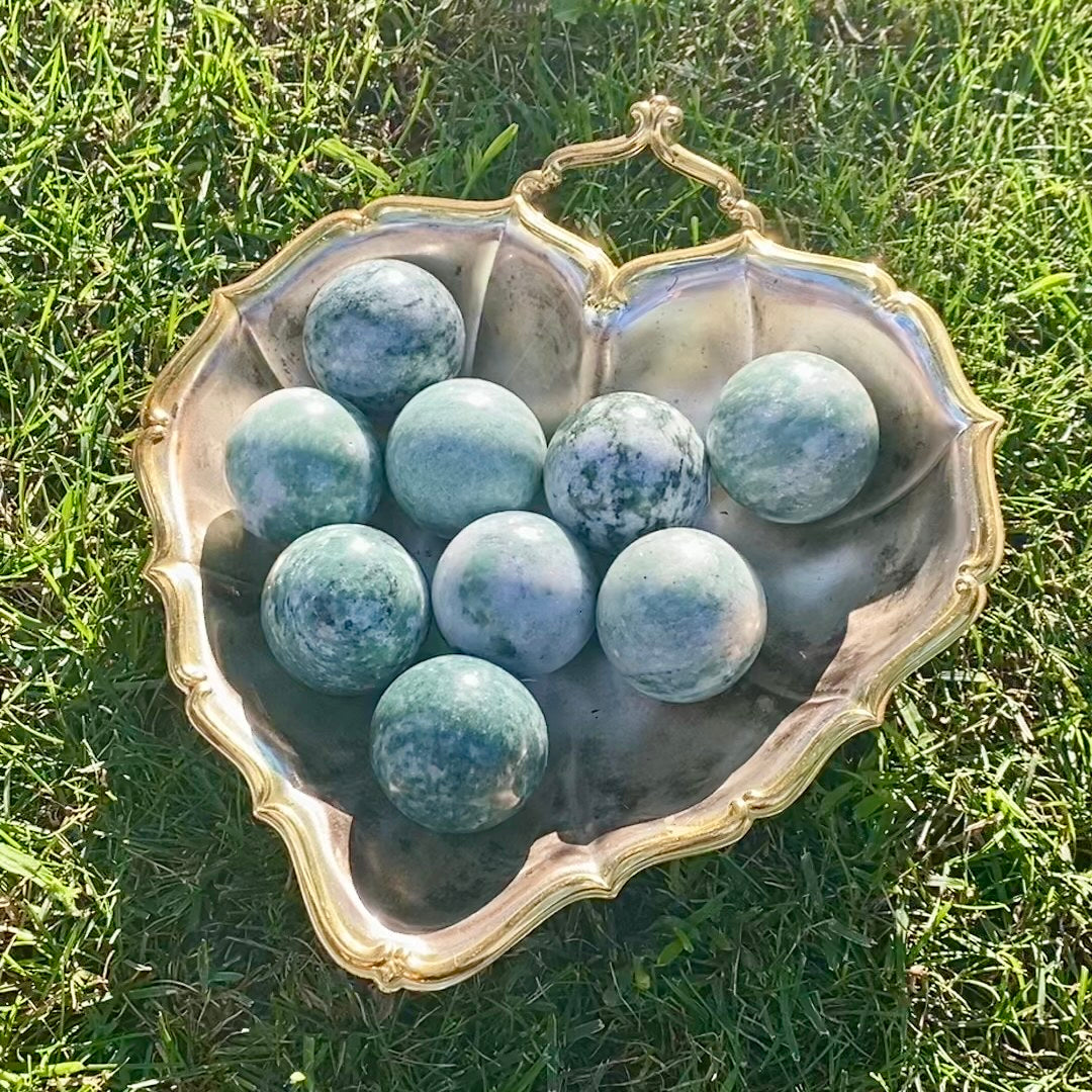 Small Jade Spheres